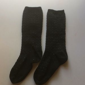 Tall Black and White Socks